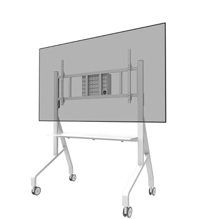 neomounts floor stand | fl50 575wh1 tv trolley | adjustable height | 65 110 " | maximum weight (capacity) 125 kg | white