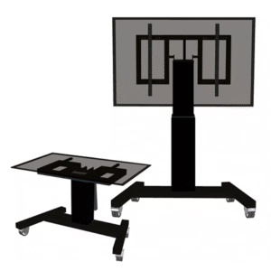 neomounts floor stand | plasma m2500tblack tv trolley | adjustable height, tilt | 42 100 " | maximum weight (capacity) 150 kg | black