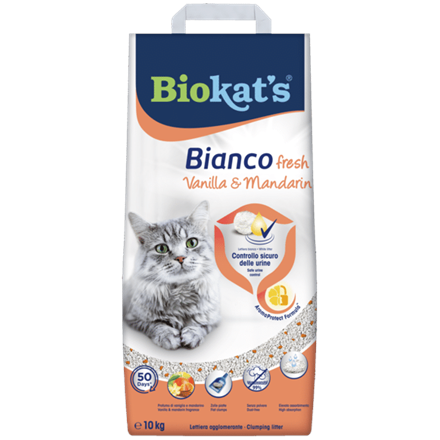 biokats | cat litter: fresh vanilla mandarin, 10kg | 110304