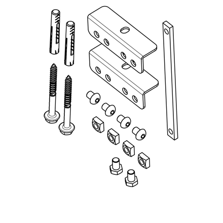 vogels | other | pfa 9126 bracket kit for pfb 34xx | silver