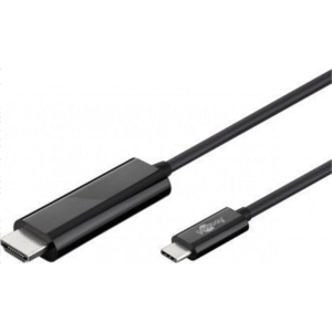 goobay | usb c hdmi adapter cable (4k 60 hz) | usb c male | hdmi male (type a) | usb c to hdmi | 1.8 m