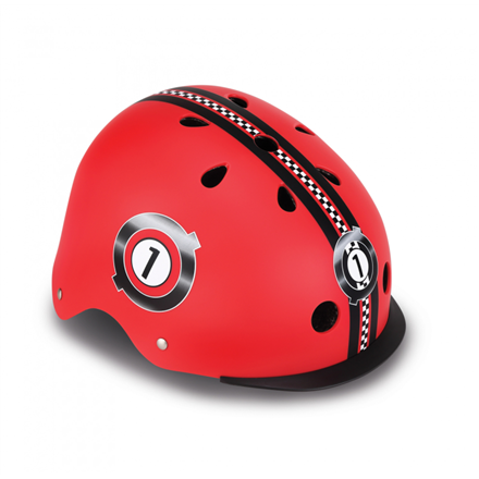 globber helmet elite lights, xs/s (48 53cm) | 507 102 | red