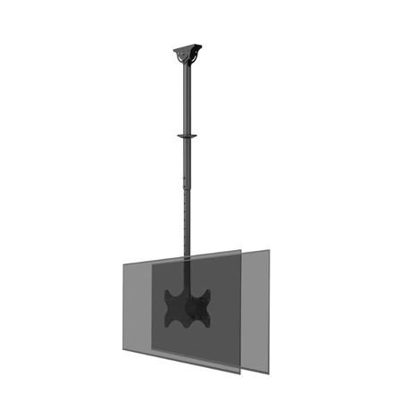 neomounts cl35 340bl22 dual monitor/tv mount ceiling | adjustable height, rotate, tilt, swivel | 23 42 " | maximum weight (capacity) 45 kg | black