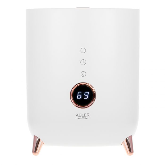 adler | ad 7972 | humidifier | 23 w | water tank capacity 4 l | suitable for rooms up to 35 m² | ultrasonic | humidification capacity 150 300 ml/hr | black
