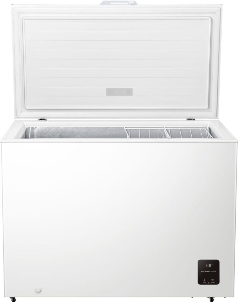gorenje freezer | fh30eaw | energy efficiency class e | chest | free standing | height 84.7 cm | total net capacity 297 l | display | white