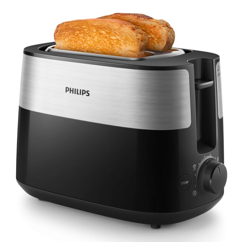 philips | toaster | hd2516/90 daily collection | power 830 w | number of slots 2 | housing material plastic | black