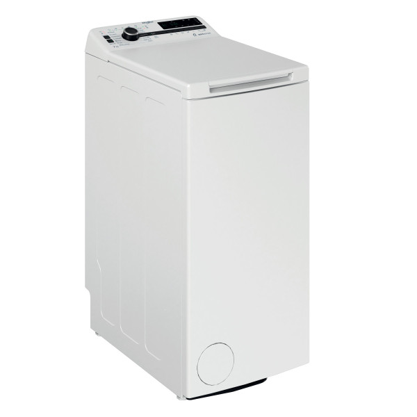 whirlpool washing machine | tdlrb 7232bs eu | energy efficiency class d | top loading | washing capacity 7 kg | 1200 rpm | depth 60 cm | width 40 cm | led | white