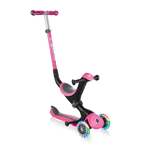 globber | scooter | pink | scooter go up deluxe lights