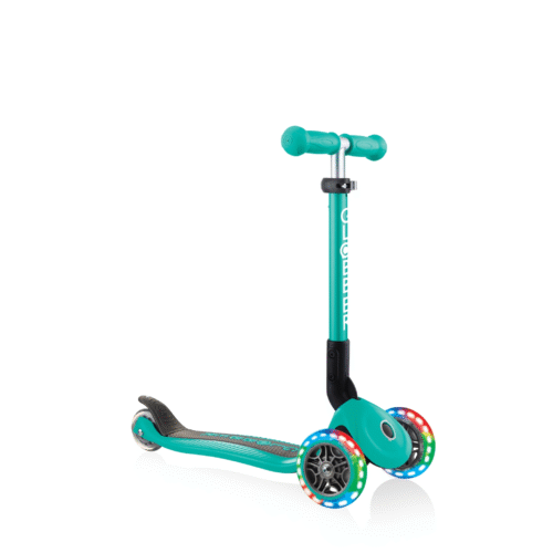globber | scooter | emerald green | junior foldable light