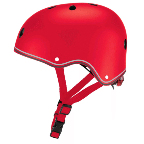 globber | red | helmet | primo lights, xs/s (48 53cm)