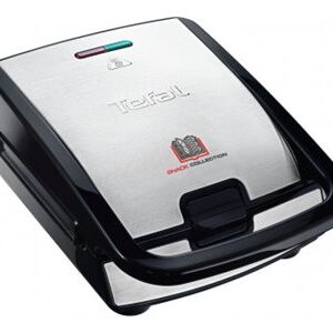 TEFAL | Sandwich Maker | SW854D | 700 W | Number of plates 4 | Number of pastry 2 | Black/Stainless steel
