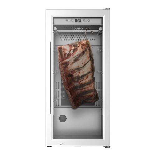 Caso | Dry aging cabinet with compressor technology | DryAged Master 63 | Energy efficiency class Not apply | Free standing | Bottles capacity Not apply | Cooling type  Compressor technology | Stainless steel