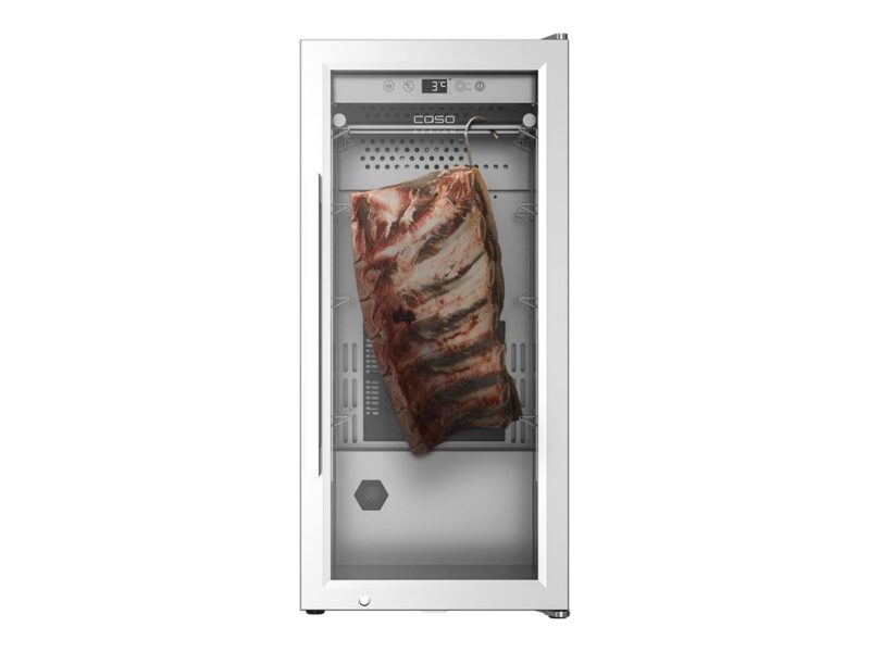 Caso | Dry aging cabinet with compressor technology | DryAged Master 63 | Energy efficiency class Not apply | Free standing | Bottles capacity Not apply | Cooling type  Compressor technology | Stainless steel