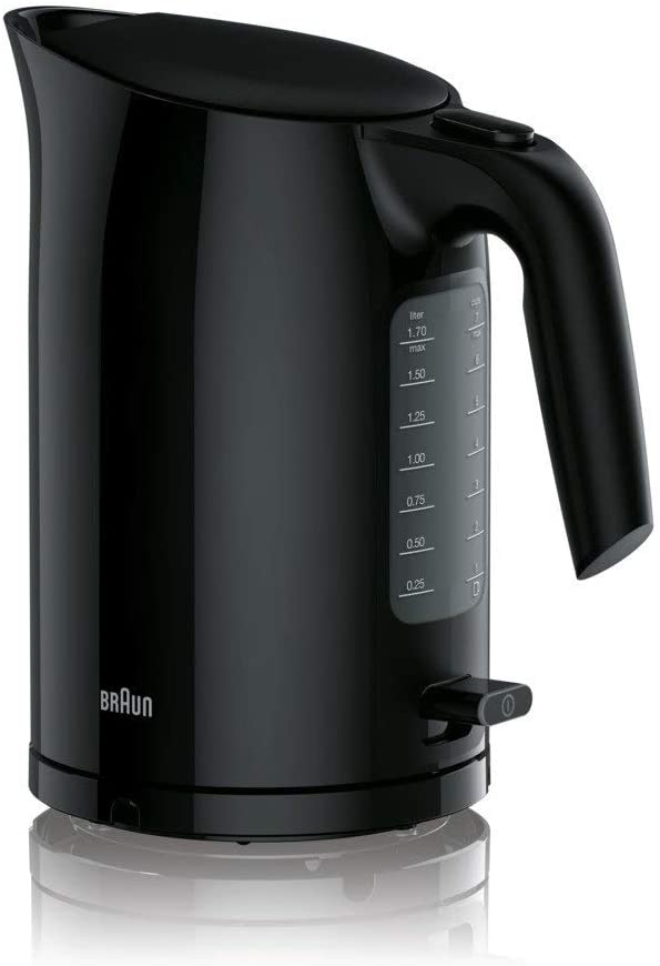 Braun | Kettle | WK3100BK PurEase | Standard | 2200 W | 1.7 L | Plastic | 360° rotational base | Black