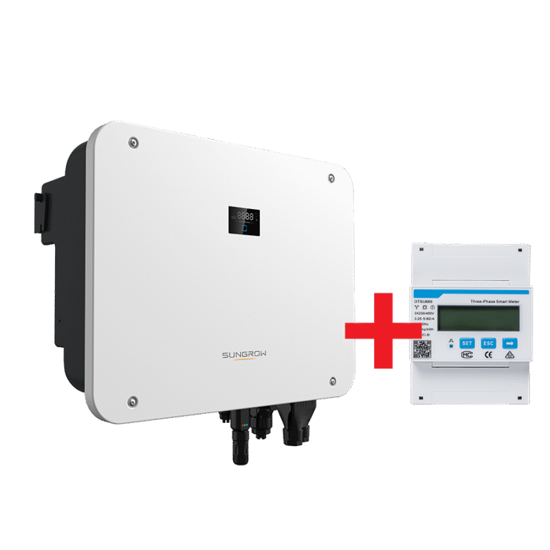 sungrow | inverter hybrid sh25t v11 s 25kw 3mppt + dtsu666 20 smart meter with 3x100a ct clamps | ash00147