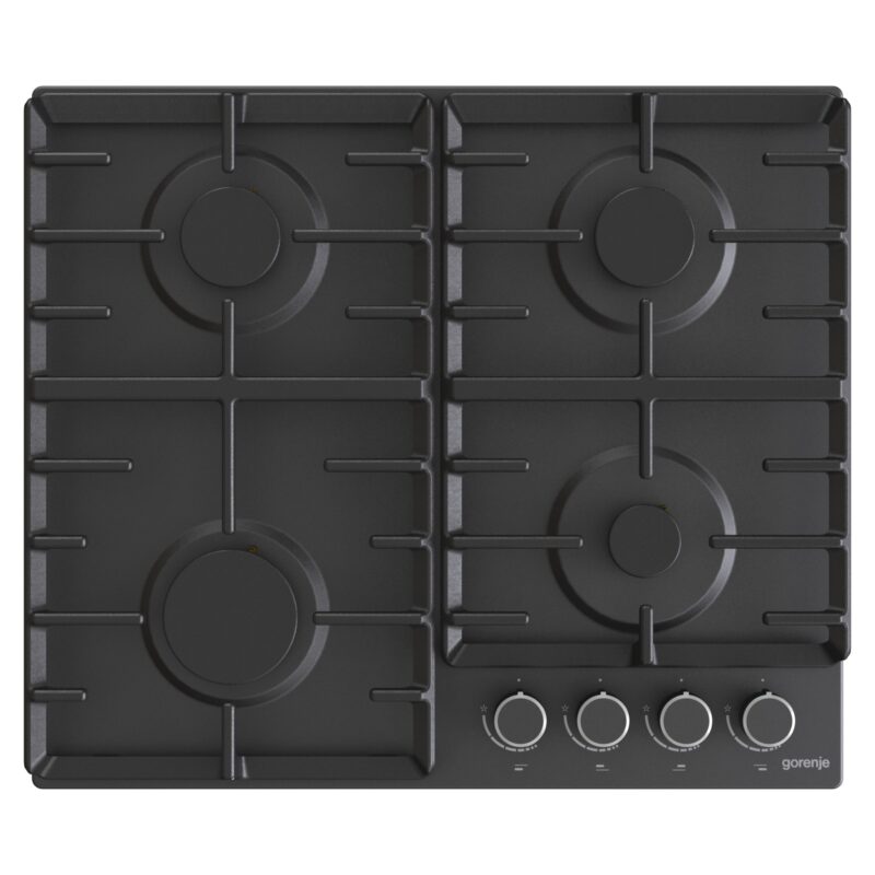 Gorenje | Hob | G642AB | Gas | Number of burners/cooking zones 4 | Rotary knobs | Black