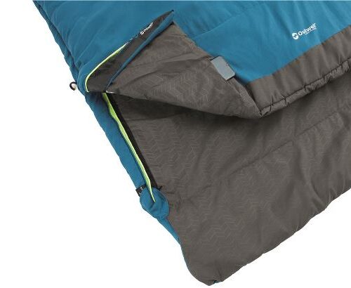 Outwell | Celebration Lux Double | Sleeping Bag | 225 x 140 cm | 2 way open - auto lock, L-shape