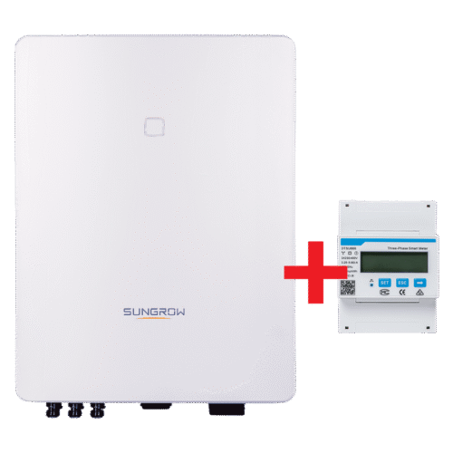 sungrow inverter hybrid sh10rt 20 v11 s 10kw 2mppt + dtsu666 20 smart meter with 3x100a ct clamps | ash00132