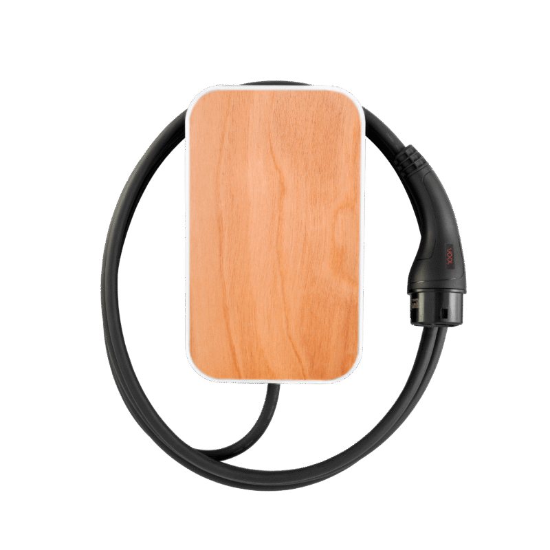 vool ev charger | v22twggpl | 22 kw | 4g, wi fi (ieee 802.11 b/g/n), ethernet 10/100 | 6.5 m | wood grain light