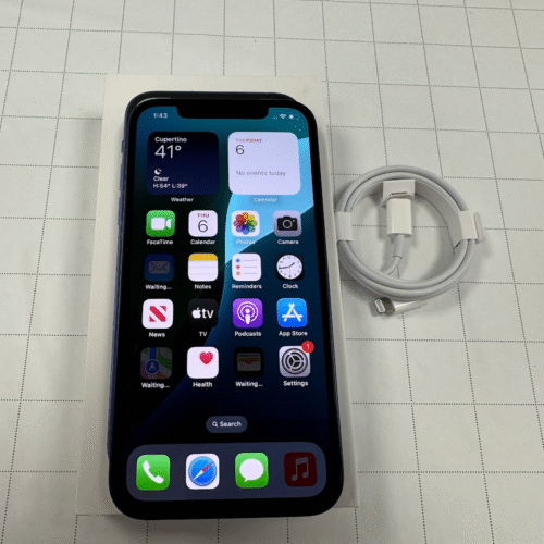 apple refurbished grade c | iphone 12 | blue | 6.1 " | super retina xdr oled | 2532 x 1170 pixels | internal ram 4 gb | 64 gb | dual sim | 4g | 5g | main camera resolution 12+12 mp | secondary camera resolution 12 mp | ios | 18 | 2815 mah