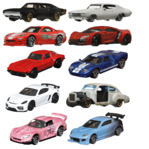 mattel | hot wheels fast and furious themed assortment, hnr88 | metal/plastic