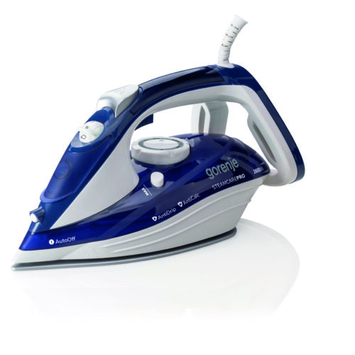 Gorenje | Steam Iron | SIH2600BLC | Steam Iron | 2600 W | Water tank capacity 350 ml | Continuous steam 30 g/min | Steam boost performance 95 g/min | Blue/White