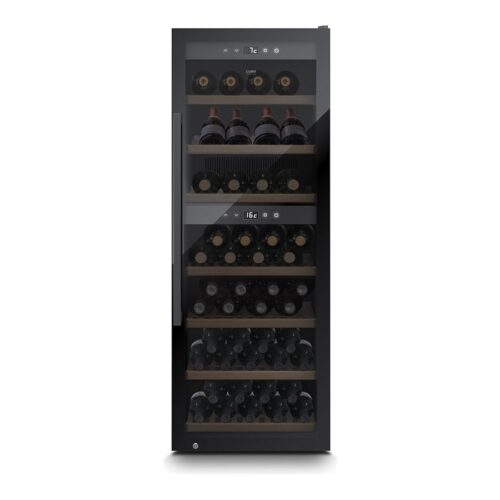 Caso | Smart Wine Cooler | WineExclusive 126 | Energy efficiency class G | Free standing | Bottles capacity 126 bottles | Cooling type Compressor technology | Black