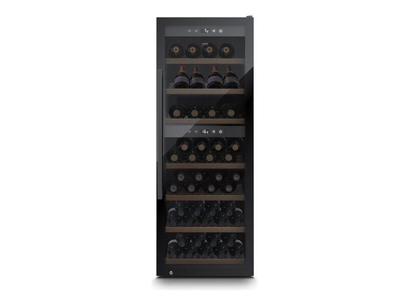 Caso | Smart Wine Cooler | WineExclusive 126 | Energy efficiency class G | Free standing | Bottles capacity 126 bottles | Cooling type Compressor technology | Black