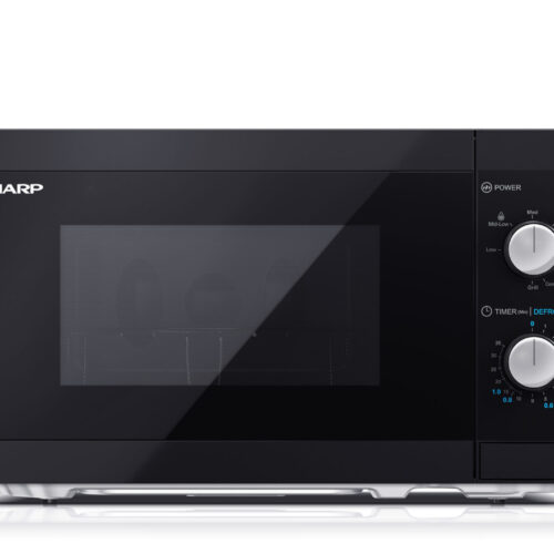 Sharp | Microwave Oven with Grill | YC-MG01E-B | Free standing | 800 W | Grill | Black