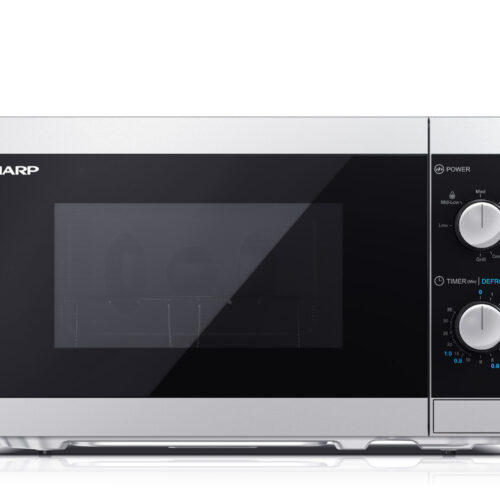 Sharp | Microwave Oven with Grill | YC-MG01E-S | Free standing | 800 W | Grill | Silver