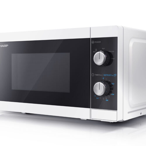Sharp | Microwave Oven | YC-MS01E-W | Free standing | 800 W | White