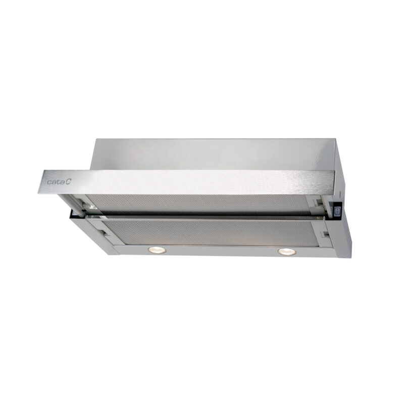 CATA | Hood | TF 2003 Duralum 600 | Telescopic | Energy efficiency class C | Width 60 cm | 390 m³/h | Mechanical control | LED | Stainless steel