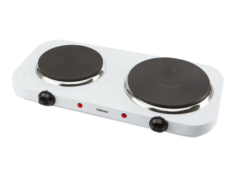 Tristar | Free standing table hob | KP-6245 | Number of burners/cooking zones 2 | Rotary | White | Electric