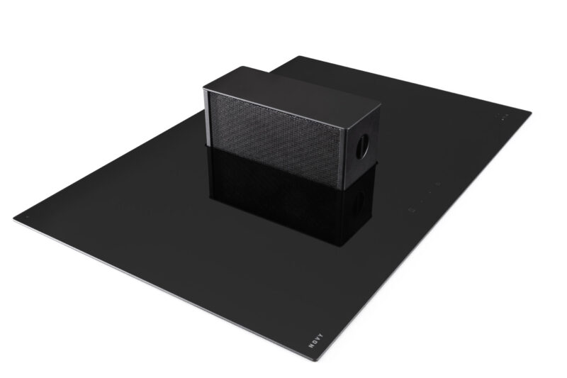 Novy | One Pro 1811 | Induction hob with built-in hood | 78 cm | Number of burners/cooking zones 4 | Black | Touch
