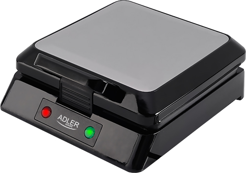 Adler | Waffle maker | AD 3036 | 1500 W | Number of pastry 4 | Belgium | Black