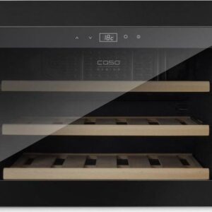 Caso | Wine cooler | WineSafe 18 EB | Energy efficiency class G | Built-in | Bottles capacity 18 bottles | Cooling type Compressor technology | Black