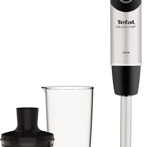 TEFAL | Blender | Quickchef 2-in-1  HB659838 | Hand Blender | 1000 W | Number of speeds 20 | Turbo mode | Chopper | Stainless steel