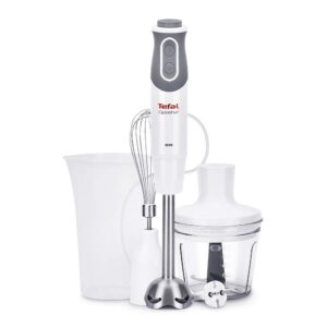 TEFAL | Blender | Optichef 3-in-1 HB643138 | Hand Blender | 800 W | Number of speeds 20 | Turbo mode | Chopper | White/Grey