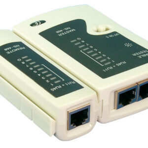 Logilink | Cable tester for RJ11, RJ12 and RJ45 with remote unit
