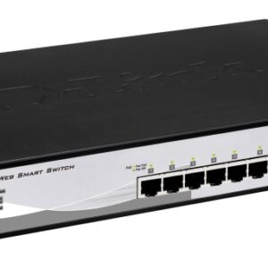 D-LINK DGS-1210-10P, Gigabit Smart III Switch with 8 10/100/1000Base-T PoE ports and 2 combo 1000Base-T/MiniGBIC (SFP) ports, 802.3x Flow Control, Port Trunking, 802.1Q VLAN, 802.1p Priority Queues, Port mirroring, Jumbo Frame support, 802.1D STP, ACL, LLDP, Cable Diagnostics, Voice VLAN, CLI | D-Link | 24 month(s)