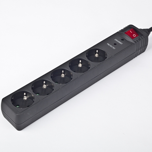 Surge Protector SPG5-C-15/ 4.5 m/ 5 Sockets/ Black