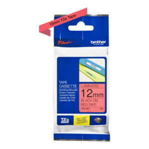 Brother | TZE-431 Laminated Tape | Black on Red | TZe | 8 m | 1.2 cm