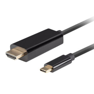 Lanberg USB-C to HDMI Cable, 0.5 m 4K/60Hz, Black | Lanberg | USB-C to HDMI Cable | CA-CMHD-10CU-0005-BK | 0.5 m