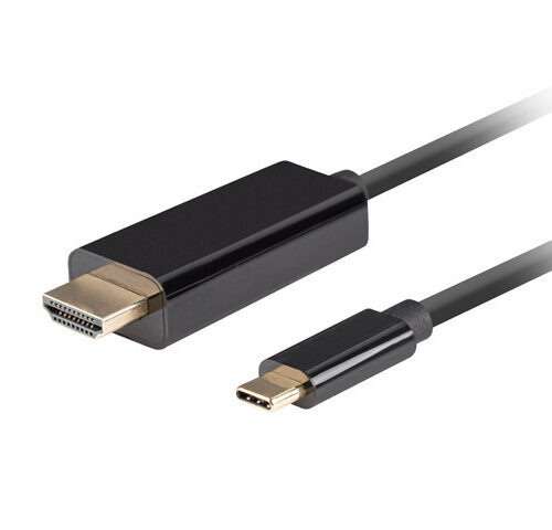 Lanberg USB-C to HDMI Cable, 0.5 m 4K/60Hz, Black | Lanberg | USB-C to HDMI Cable | CA-CMHD-10CU-0005-BK | 0.5 m