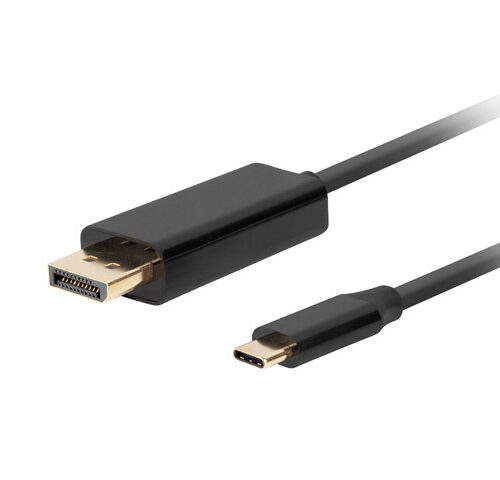Lanberg USB-C to DisplayPort Cable, 1 m 4K/60Hz, Black | Lanberg | USB-C to DisplayPort Cable | CA-CMDP-10CU-0010-BK | 1 m