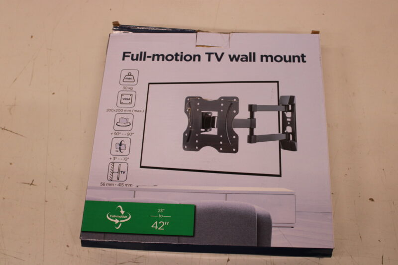 SALE OUT. Gembird WM-42ST-02 TV wall mount (full-motion), 23”-42” | Gembird | Wall mount | WM-42ST-02 | Tilt, Swivel | 23-42 " | DAMAGED PACKAGING, SCRATCHED | Black