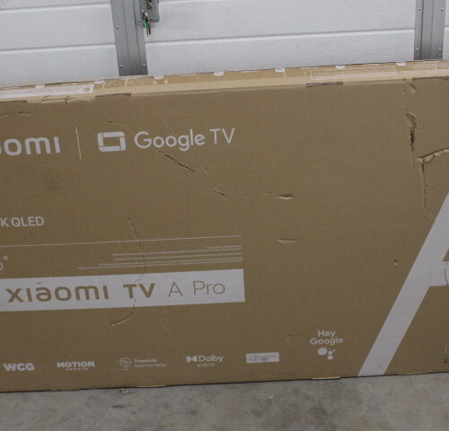 Xiaomi | QLED TV A Pro 2025 | 55'' | Smart TV | Google TV | 4K UHD | Black | USED, STICKER ON SCREEN, ACTIVATED OS, MISSING REMOTE