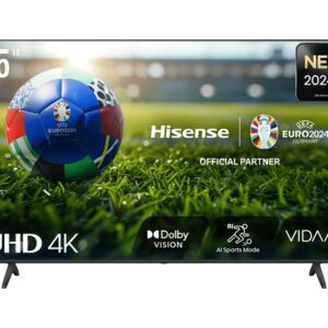 Hisense UHD Smart TV | 55A6N | 55" | Smart TV | VIDAA OS | UHD | Black