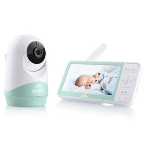 Motorola | Wi-Fi Video Baby Monitor with Mood Light | VM85 CONNECT 5.0" | 5" TFT color display with 480 x 272 resolution; Lullabies; Two-way talk; Room temperature monitoring; Infrared night vision; LED sound level indicator; Wi-Fi connectivity for on-the-go viewing; 2.4GHz FHSS  wireless technology for in-home viewing; Remote pan scan, digital tilt and zoom; Remote pan scan, digital tilt and zooml; High sensitivity microphone; Secure and private connection; Multi-color mood light | White/Gold