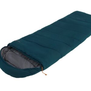 Easy Camp Raven I Square 2°C | Sleeping Bag | 220 x 80 cm | -12 to 7 °C | Two-way open-end, L-shaped, autolock
